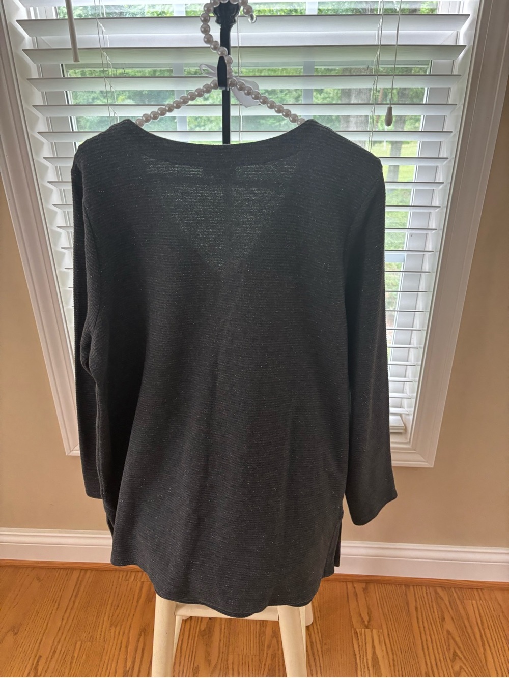 J. Jill Charcoal V-Neck Sweater - Picture 3 of 6